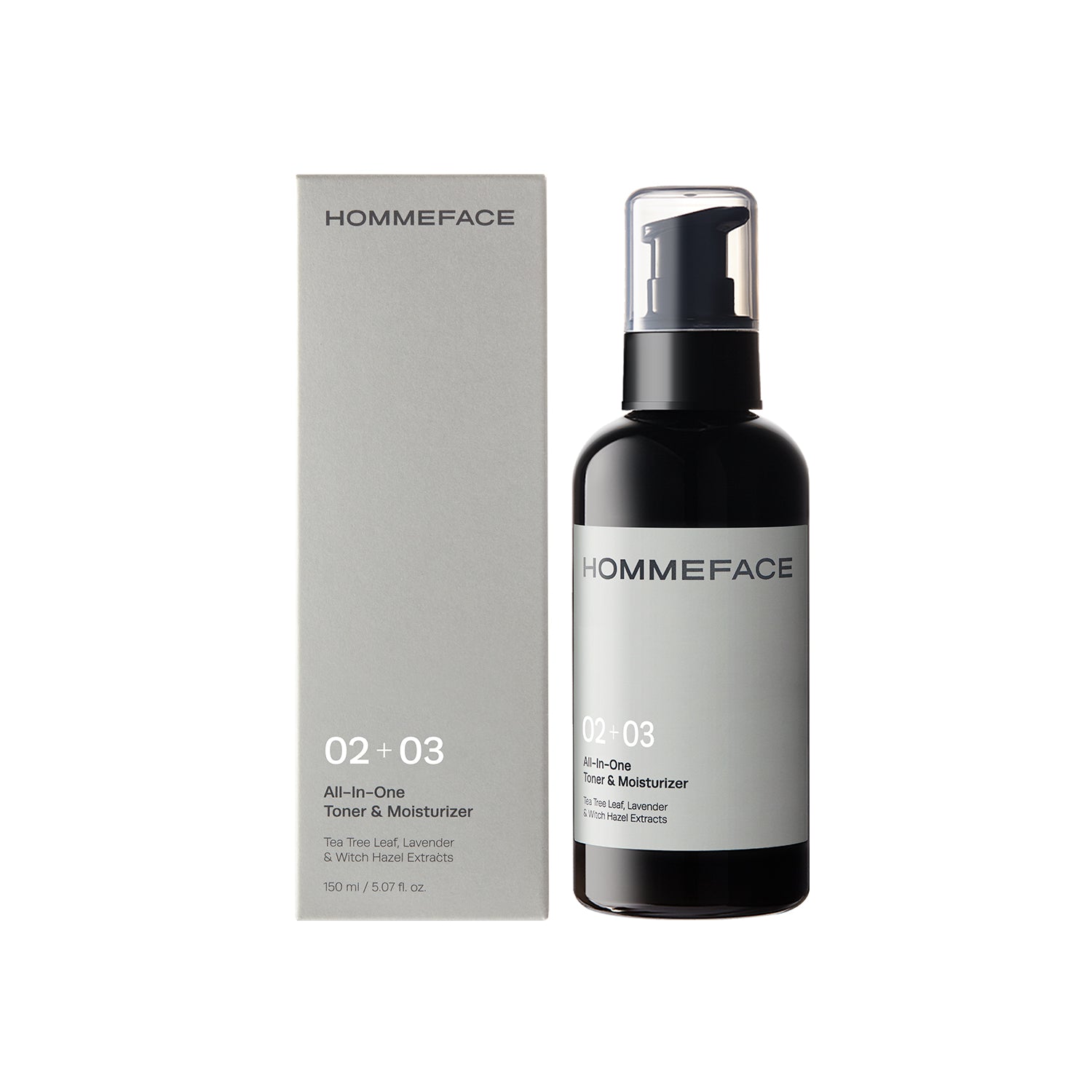 HOMMEFACE All-In-One Toner & Moisturizer, 2-in1 Skincare for Men
