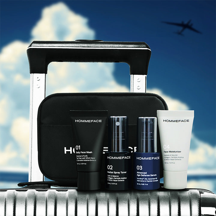 Facell スキンケアセット First Class Skincare Essential Travel Kit – HOMMEFACE