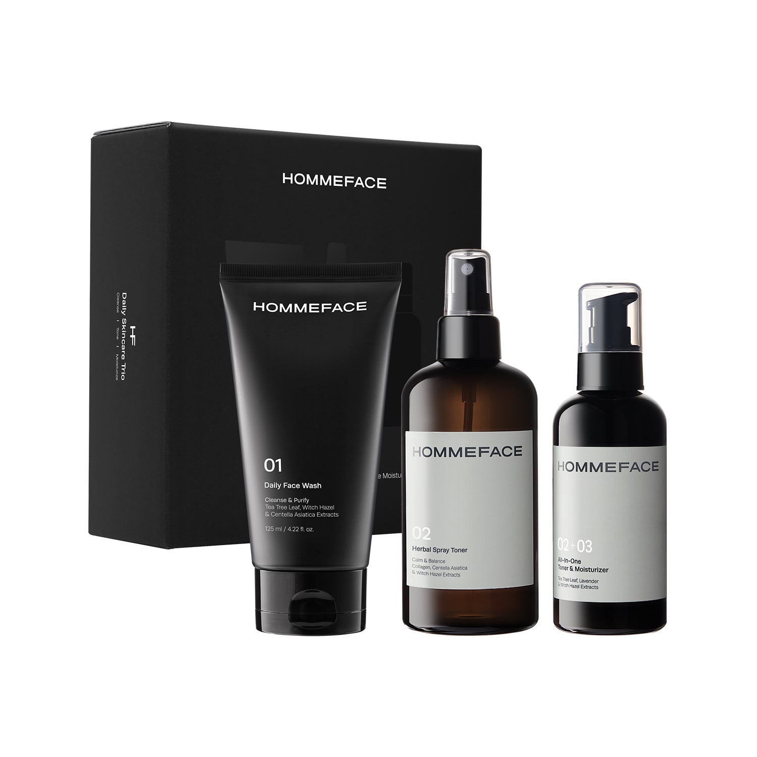 HOMMEFACE Men's Daily Skincare Trio Set